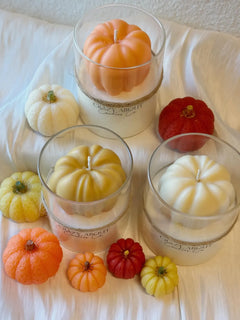 Cute Seasonal Scented Pumpkin Soy Wax Candle