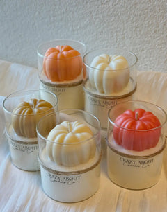 Cute Seasonal Scented Pumpkin Soy Wax Candle