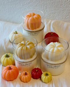 Cute Seasonal Scented Pumpkin Soy Wax Candle